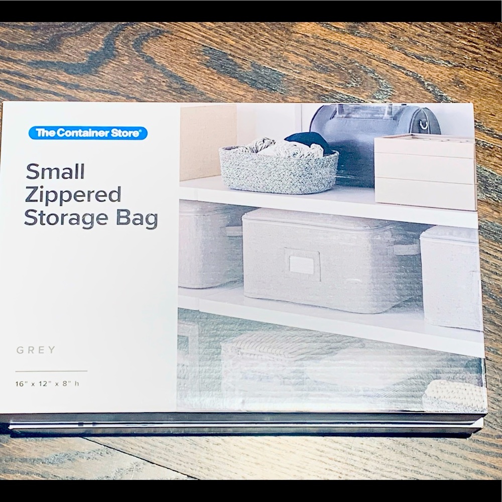 Container Store Small Zippered Storage Bag